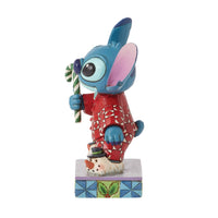 Stitch con pijama navideño | Figura Disney Traditions
