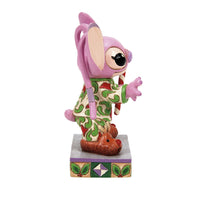 Figura Angel con pijama navideña - Disney Traditions