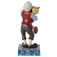 Figura Geppetto y Pinocho abrazados