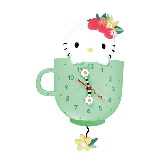 Reloj de pared Hello Kitty con péndulo