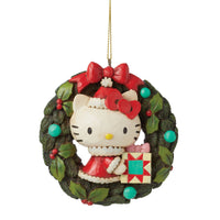 Adorno colgante navideño Hello Kitty en corona