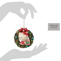 Adorno colgante navideño Hello Kitty en corona