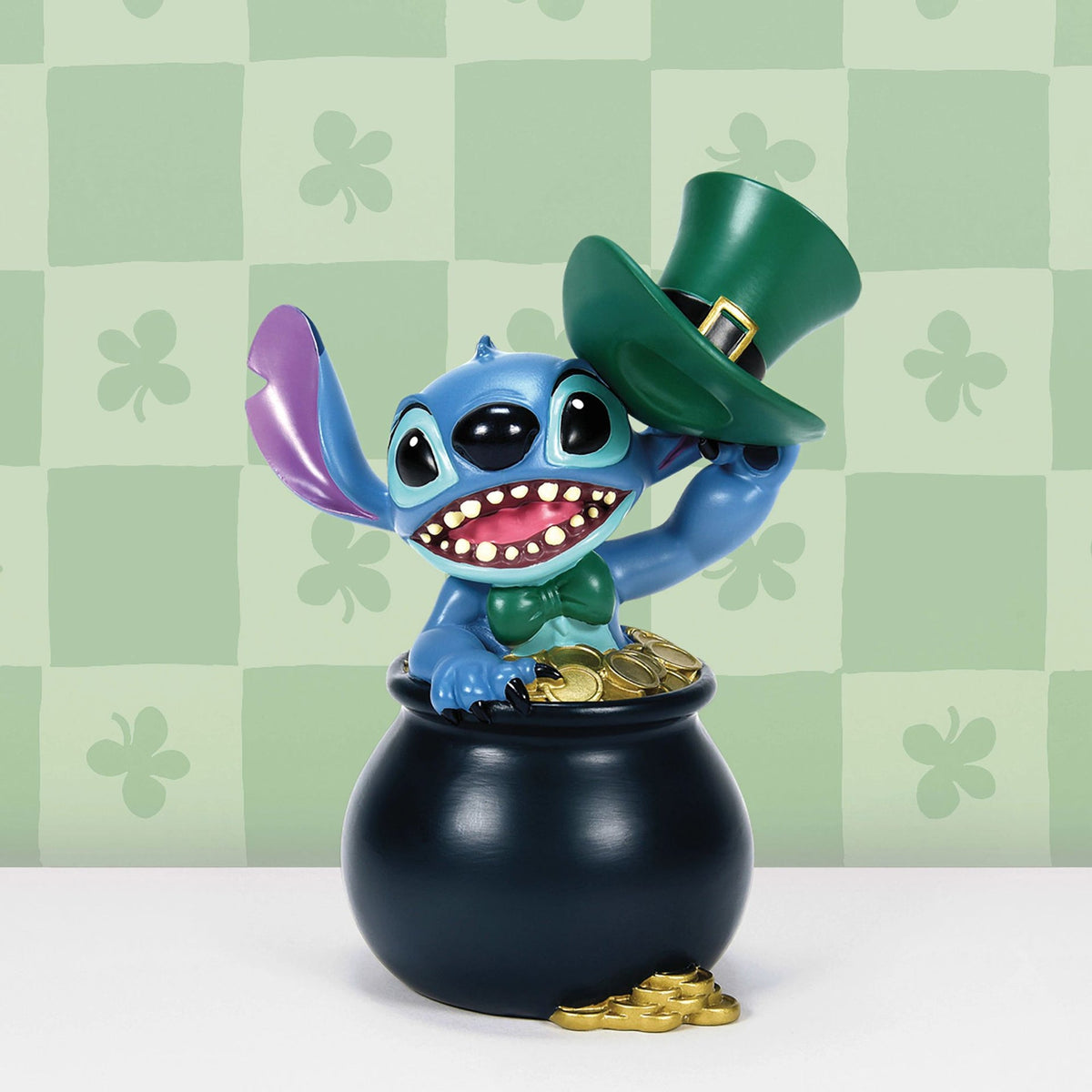 Figura de Stitch por el Día de San Patricio