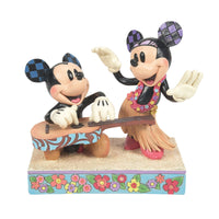 Figura Disney Traditions: Mickey y Minnie en Hawái
