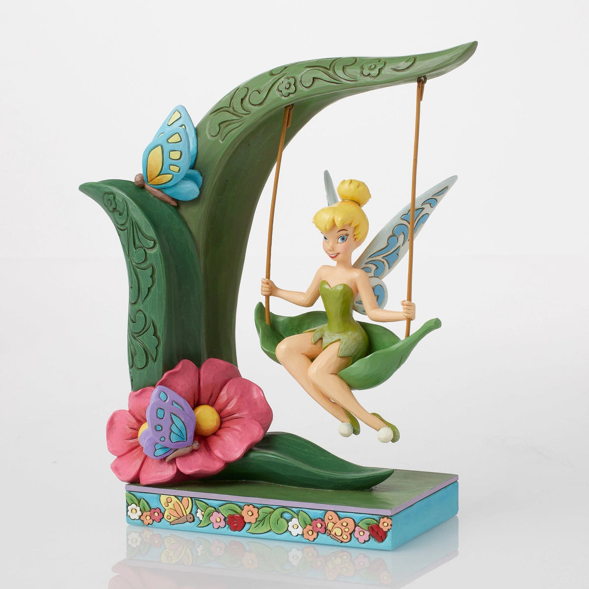 Figura Disney Traditions: Campanita en columpio primaveral