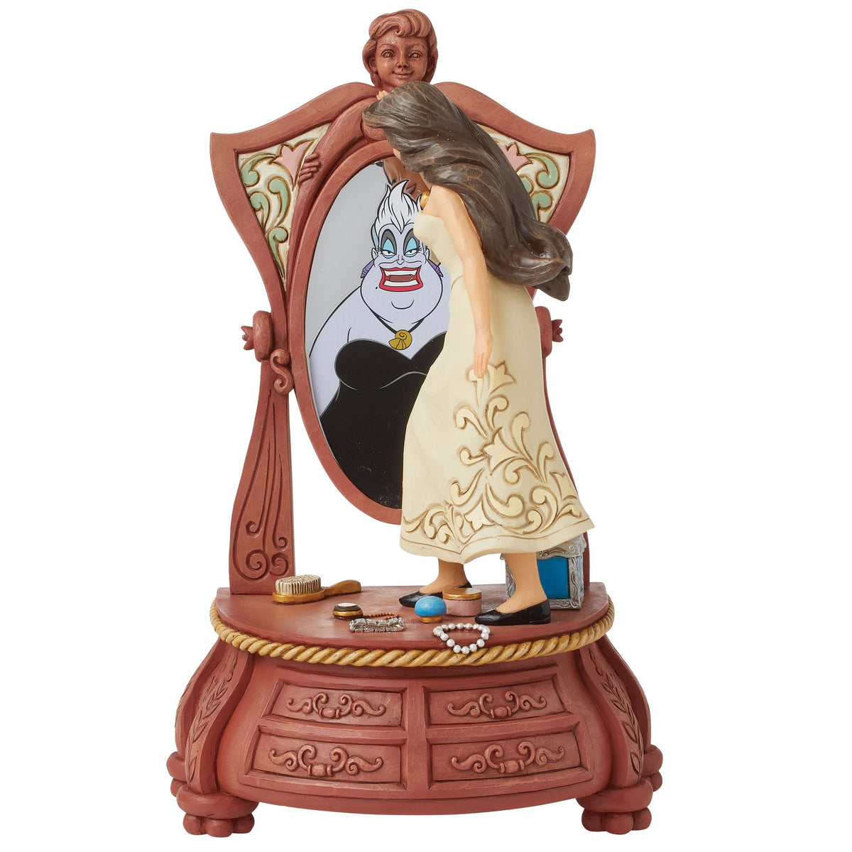 Figura Disney Traditions: Vanessa y Úrsula frente al espejo
