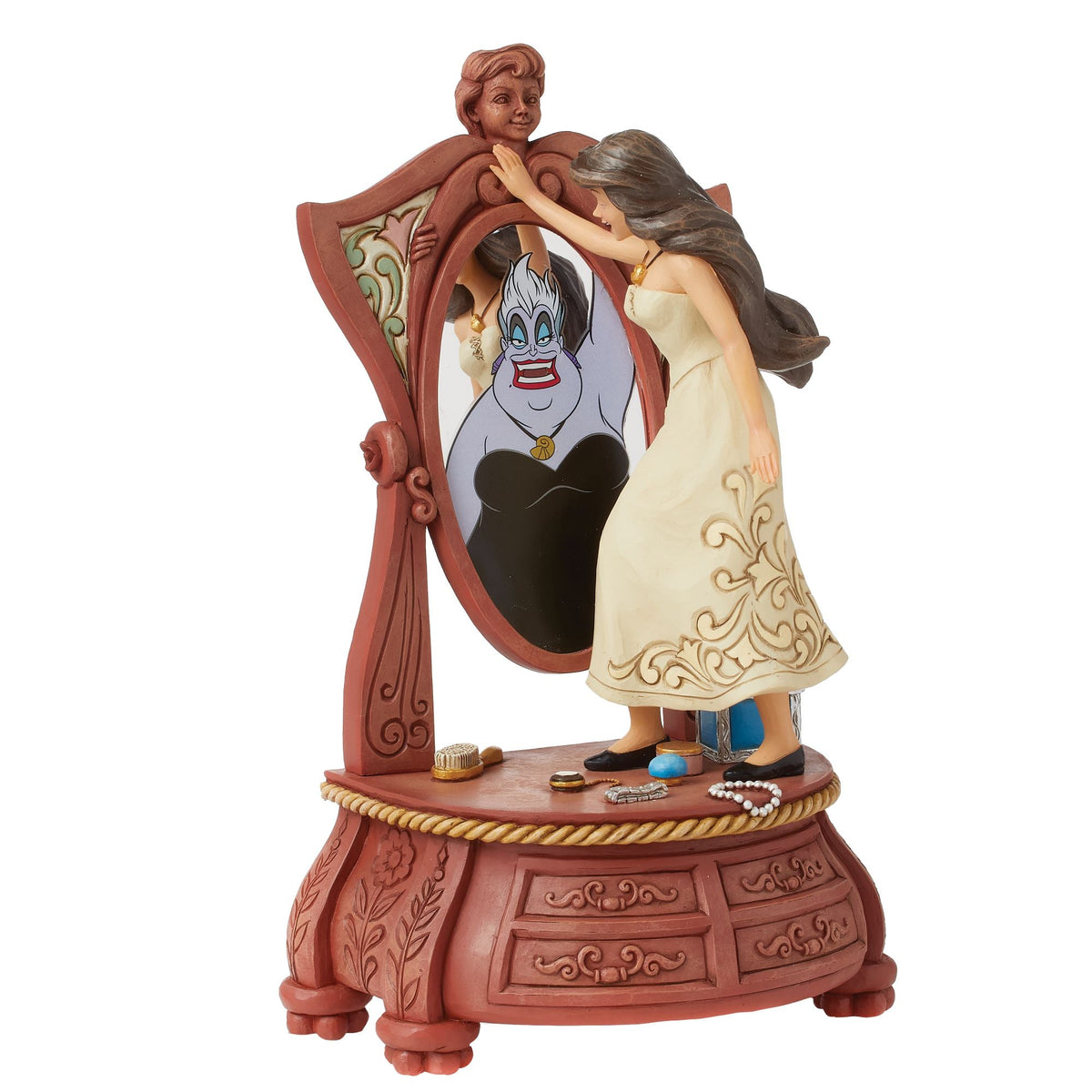 Figura Disney Traditions: Vanessa y Úrsula frente al espejo