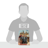 Figura Harry Potter: Trío frente al castillo de Hogwarts