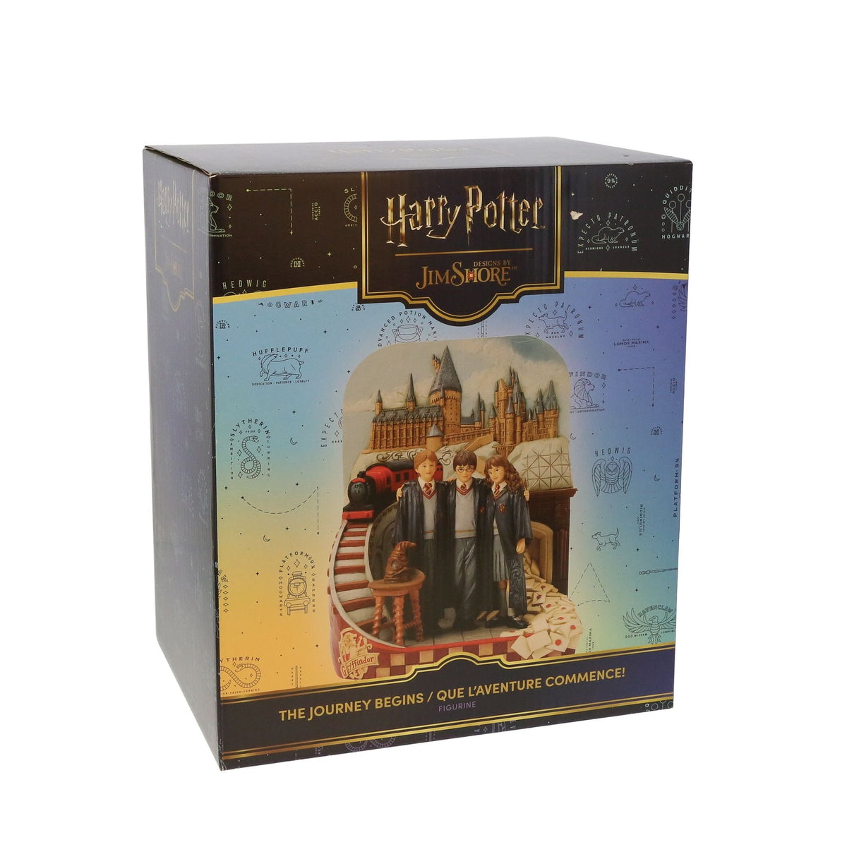 Figura Harry Potter: Trío frente al castillo de Hogwarts