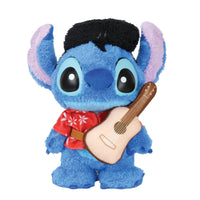 Figura de Stitch como Elvis revestida en tela de rizo