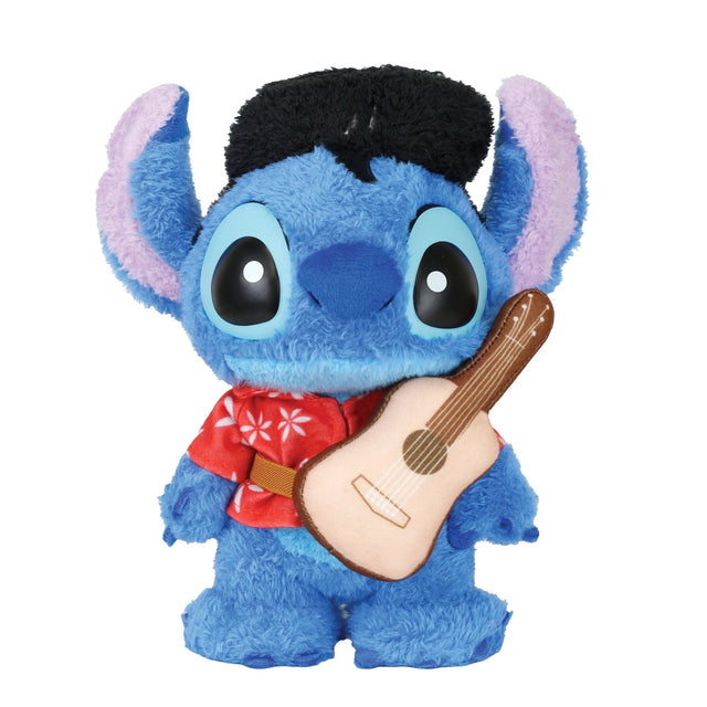 Figura de Stitch como Elvis revestida en tela de rizo