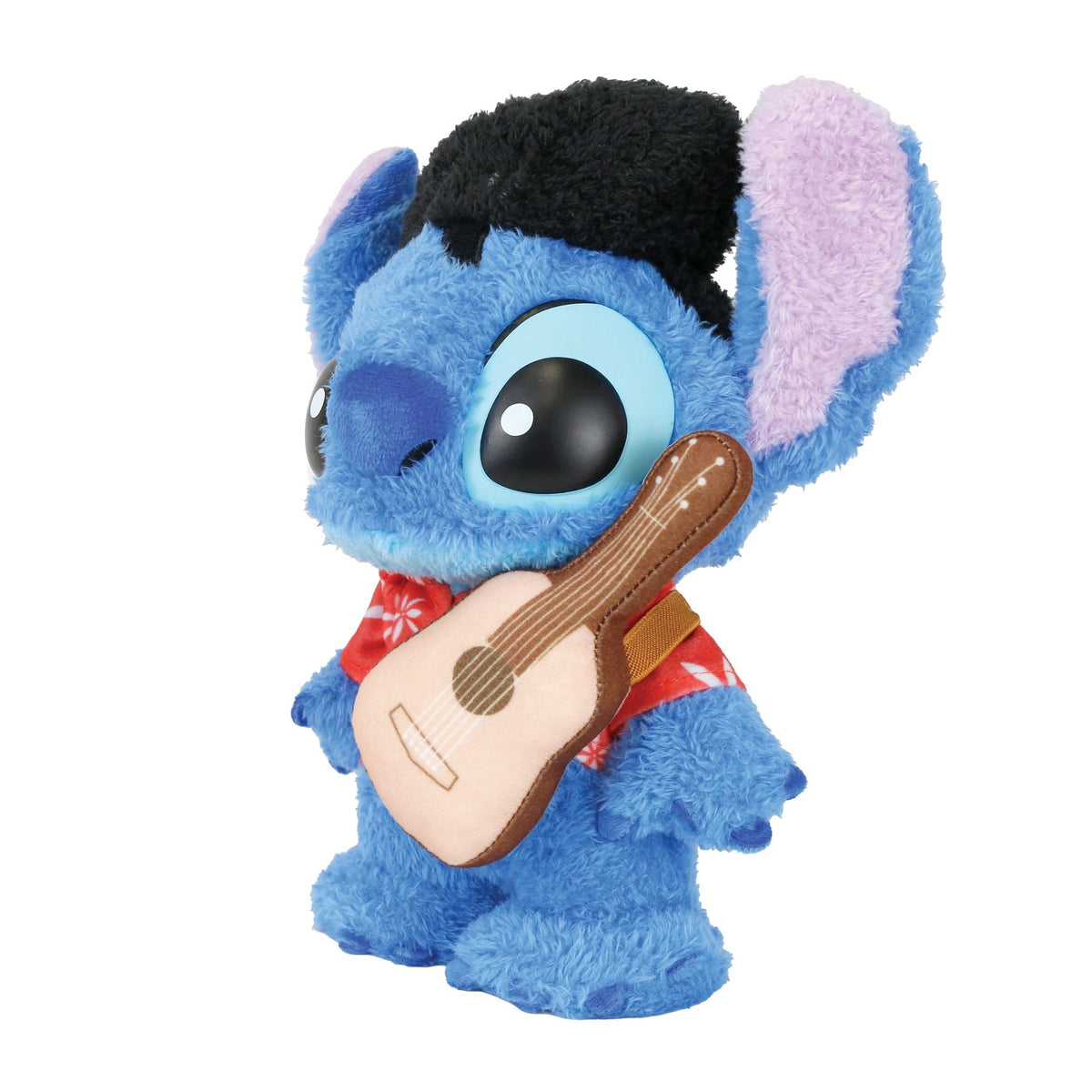 Figura de Stitch como Elvis revestida en tela de rizo