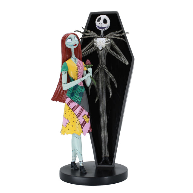 Figura de Jack y Sally en ataúd