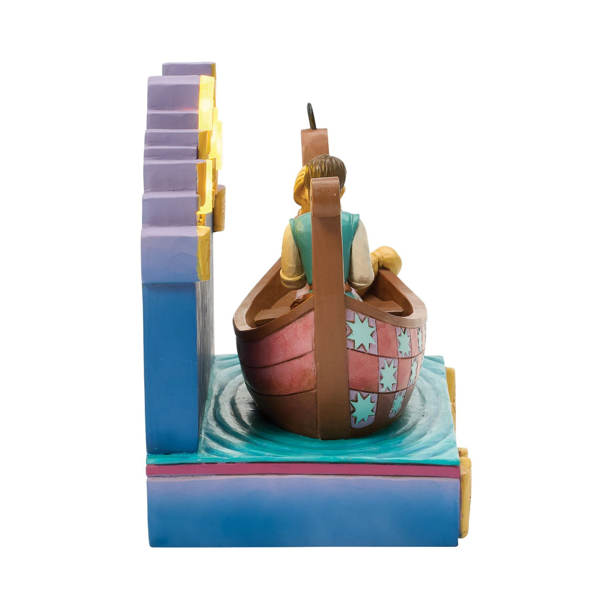 Disney Traditions: Rapunzel y Flynn Rider en bote con faroles LED