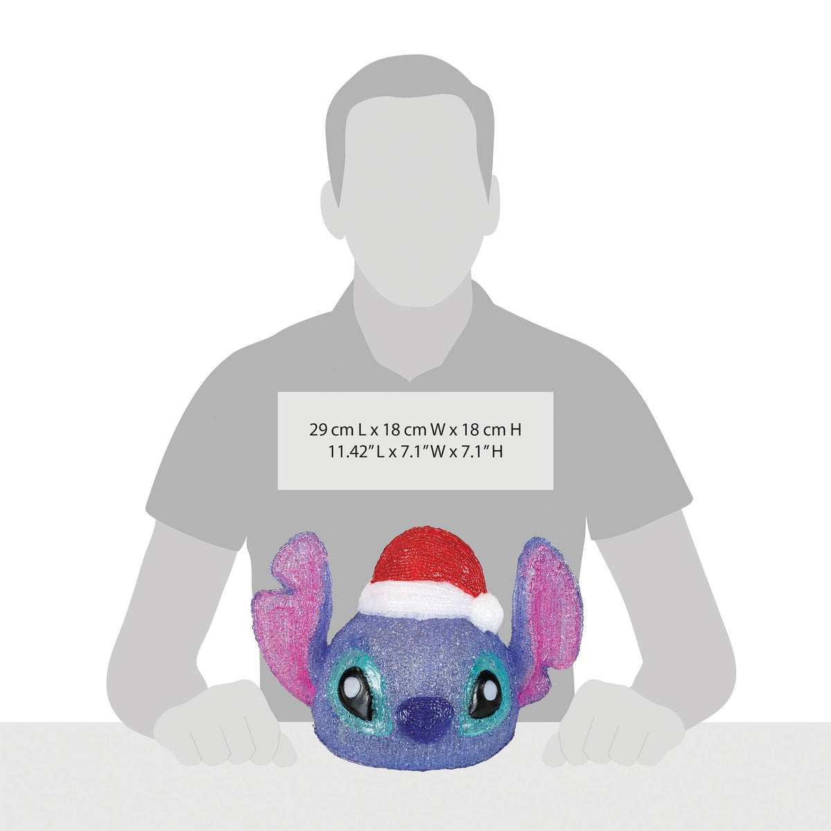 Figura acrílica de Stitch Viejito Pascuero