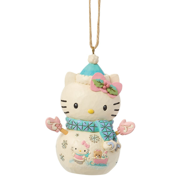 Adorno colgante Hello Kitty muñeco de nieve