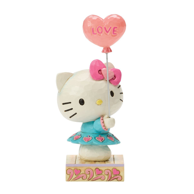 Hello Kitty con globo de corazón | Figura Jim Shore