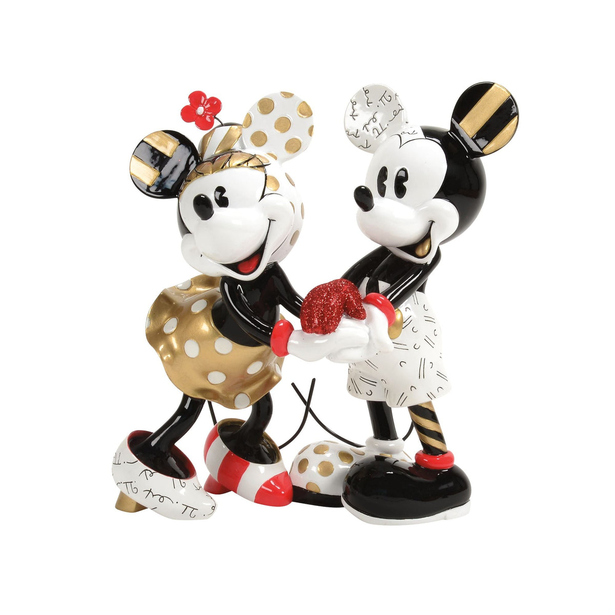 Figura Disney Britto: Mickey y Minnie, toque de Midas