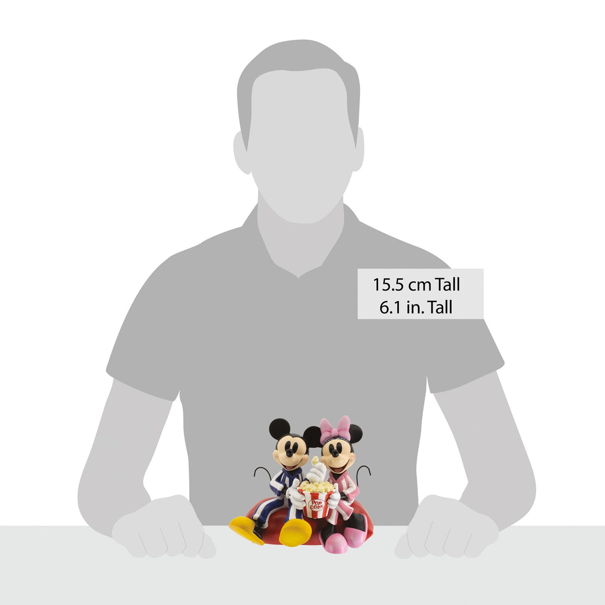 Figura de Mickey y Minnie en pijama