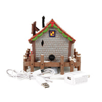 Edificio iluminado de Pete: Navidad costera