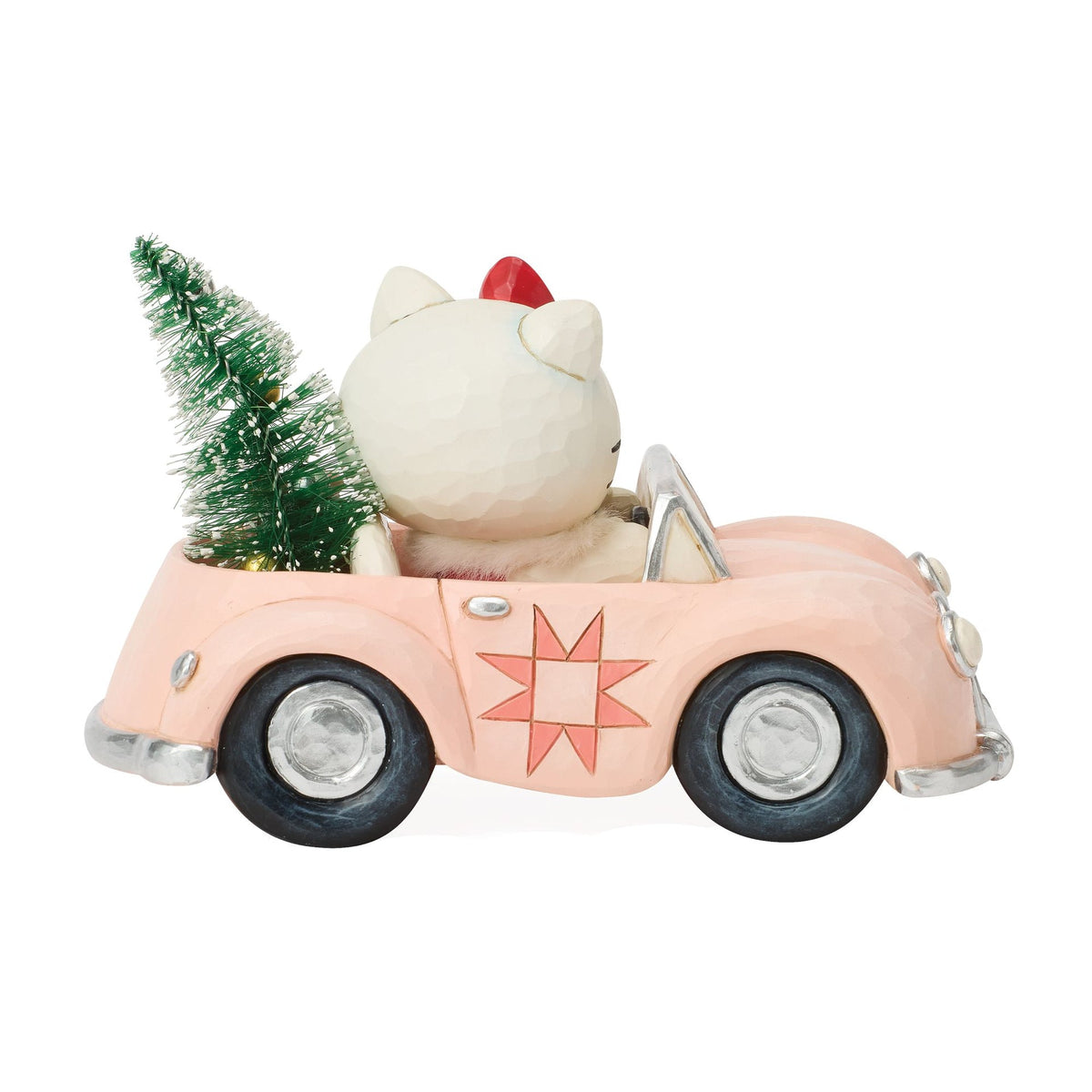 Figura Hello Kitty en auto navideño - Jim Shore