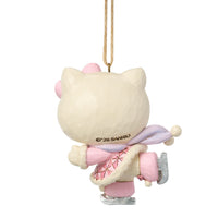 Adorno navideño Hello Kitty patinando sobre hielo