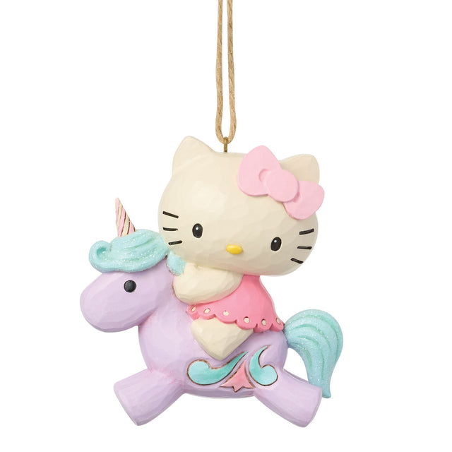Adorno colgante de Hello Kitty en unicornio