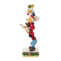 Figura Disney Traditions: Mickey, Donald y Goofy apilados
