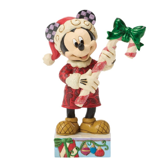 Figura de Mickey con bastón de caramelo
