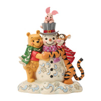 Disney Traditions: Pooh y sus amigos con muñeco de nieve