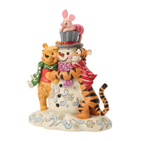 Disney Traditions: Pooh y sus amigos con muñeco de nieve