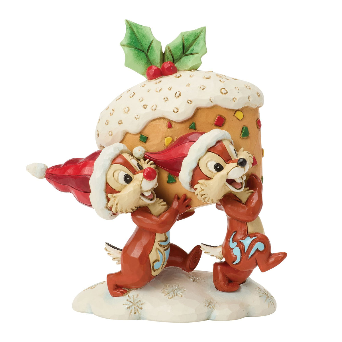 Figura Chip y Dale con queque de frutas