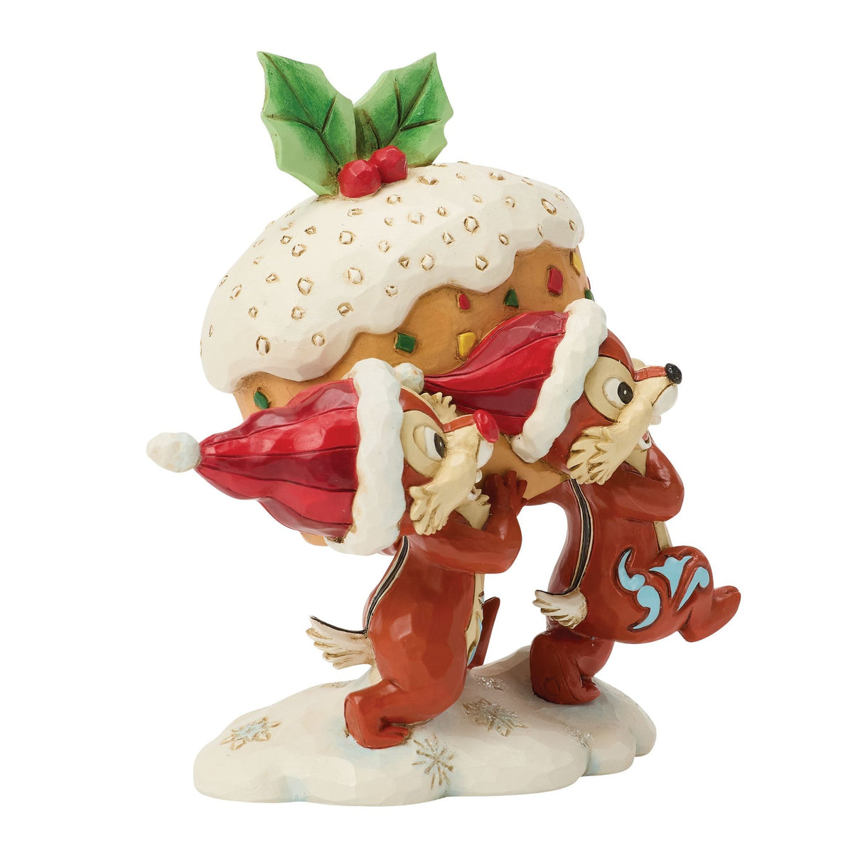 Figura Chip y Dale con queque de frutas