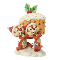 Figura Chip y Dale con queque de frutas