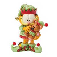 Figura de Garfield y Pooky vestidos de elfos