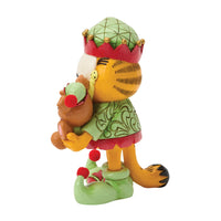 Figura de Garfield y Pooky vestidos de elfos