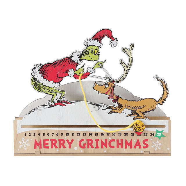 Decoración de cuenta regresiva del Grinch Flourish