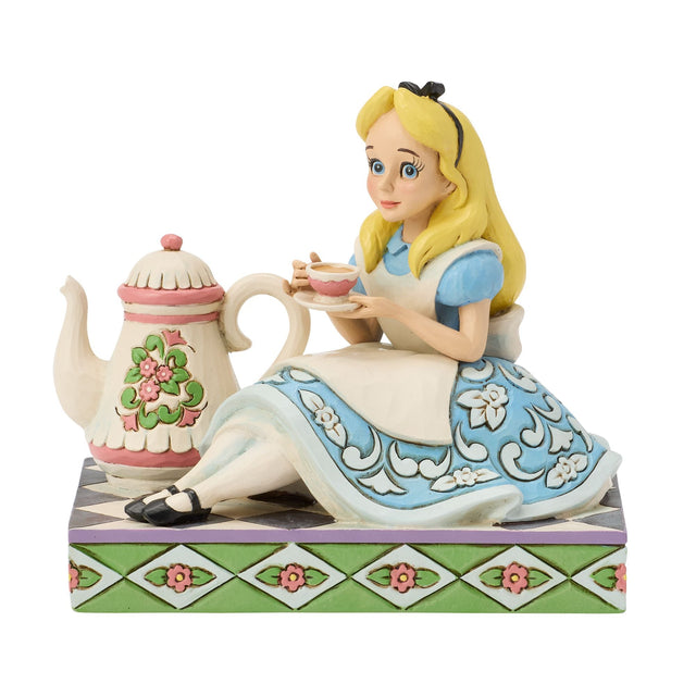 Figura de Alicia con tetera - Disney Traditions