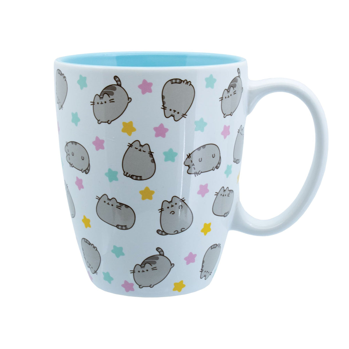 Taza Pusheen con diseño de estrellas