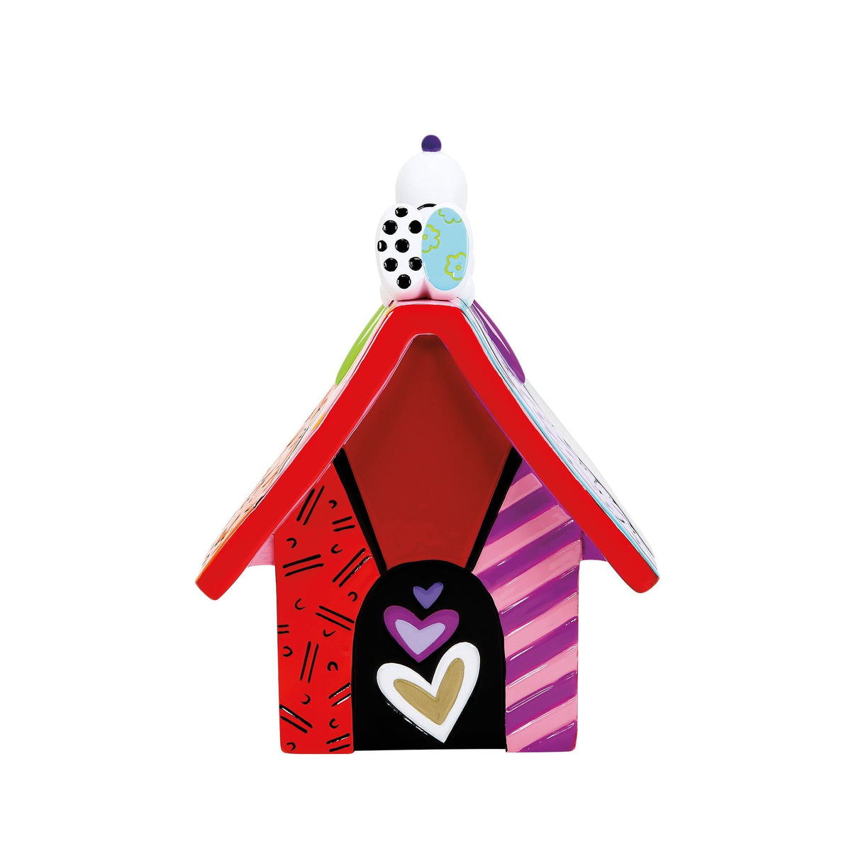 Figura Snoopy y su casita estilo Romero Britto