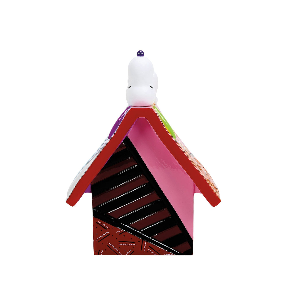 Figura Snoopy y su casita estilo Romero Britto