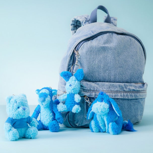 Llavero de peluche Piglet azul
