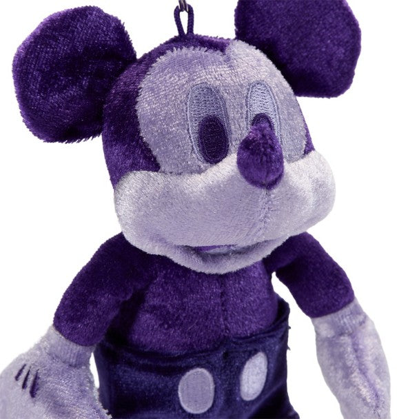 Llavero de peluche morado de Mickey Mouse