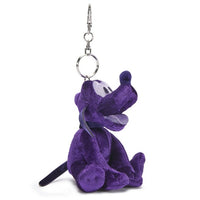 Llavero colgante de bolso de Pluto de peluche morado