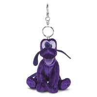 Llavero colgante de bolso de Pluto de peluche morado