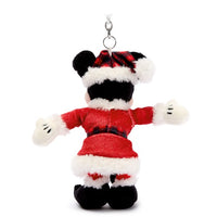 Llavero de peluche de Mickey Mouse como Santa