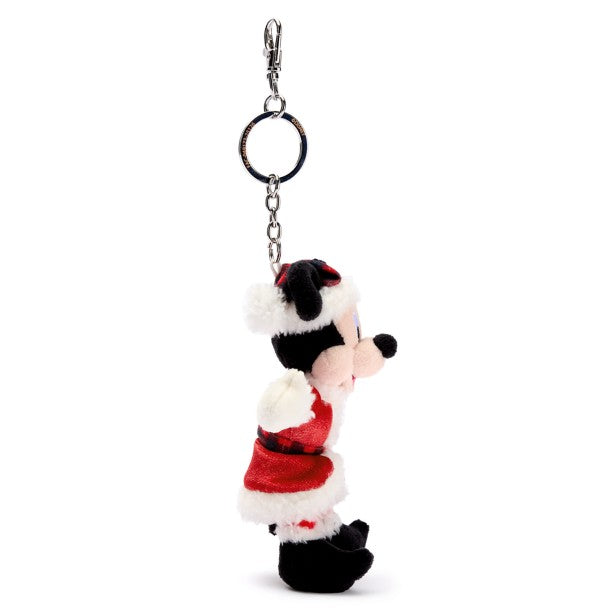 Llavero de peluche de Mickey Mouse como Santa