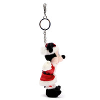 Llavero de peluche de Mickey Mouse como Santa