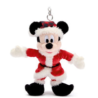 Llavero de peluche de Mickey Mouse como Santa