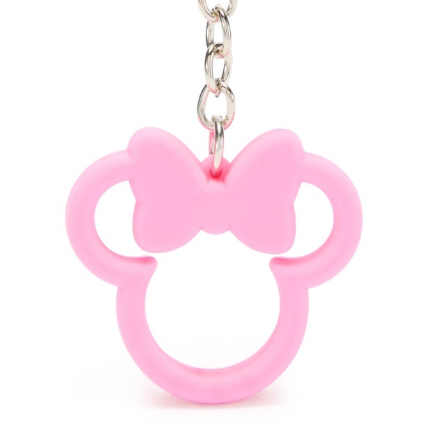 Llavero de silicona con ícono de Minnie Mouse